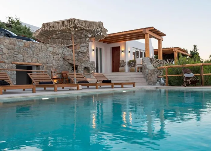 וילה Nomade 4br Over Psarou *